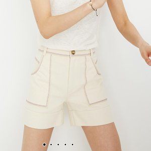 Madewell Rainbow Stitched Canvas Chase Shorts